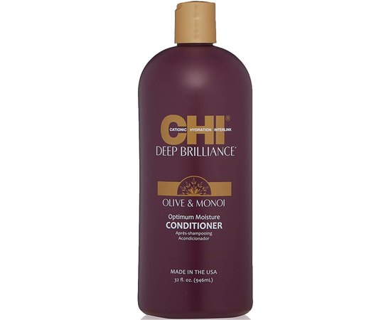 Набор для гладкости и блеска волос CHI Deep Brilliance Olive & Monoi Big Kit, изображение 3