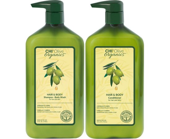 Набор для волос с оливой CHI Olive Organics Hair And Body Big Kit