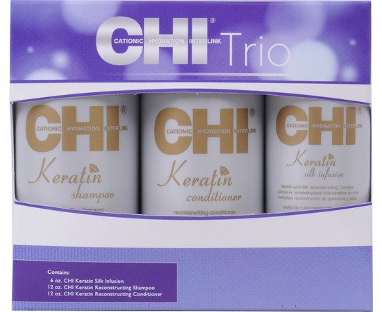 Набор кератиновое восстановление CHI Keratin Trio, изображение 2