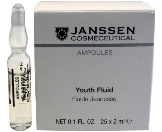 Janssen Cosmeceutical Youth Fluid Омолоджуючий флюїд, 25 амп х 2 мл, фото 