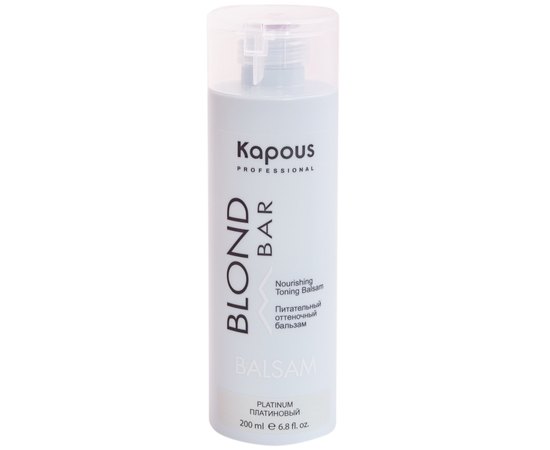 Оттеночный бальзам питательный Kapous Professional Blond Bar Nourishing Toning Balsam, 200 ml