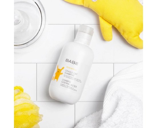Шампунь для сухой кожи головы от себорейных корочек Babe Laboratorios Pediatric Cradle Cap Shampoo, 200 ml, изображение 5