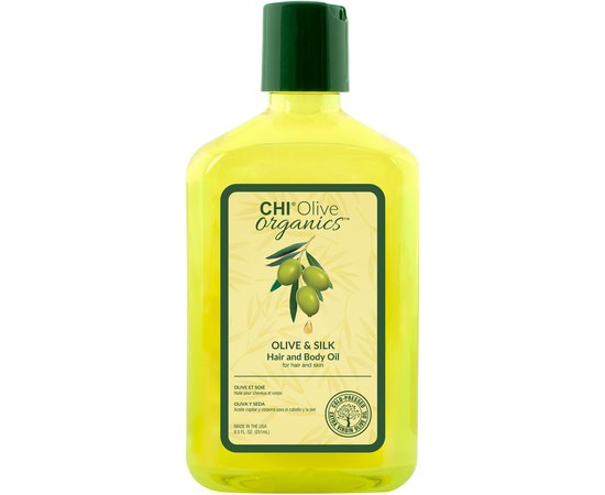Шелковое масло для волос и тела CHI Olive Organics Olive & Silk Hair and Body Oil, изображение 3