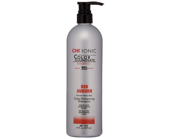 Тонирующий шампунь для волос CHI Ionic Color Illuminate Red Auburn Shampoo, изображение 2