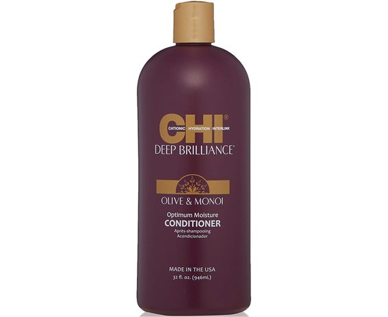 Увлажняющий кондиционер CHI Deep Brilliance Olive & Monoi Optimum Moisture Conditioner, изображение 2
