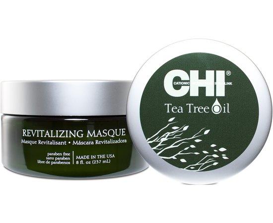 CHI Tea Tree Oil Revitalizing Masque Відновлююча маска з маслом чайного дерева, 237 мл, фото 