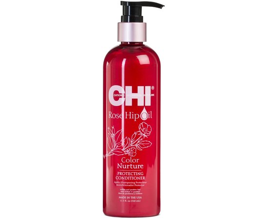 Защитный кондиционер для окрашенных волос CHI Rose Hip Oil Color Nurture Protecting Conditioner, изображение 2