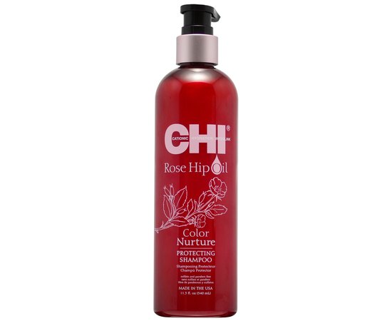 Защитный шампунь для окрашенных волос CHI Rose Hip Oil Color Nurture Protecting Shampoo