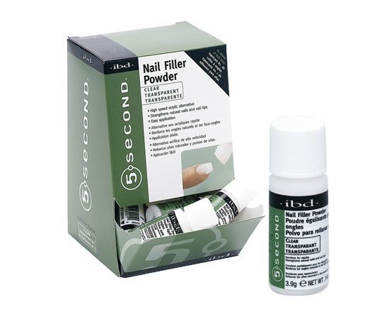 IBD Clear Nail Filler Powder 4 г. - прозрачная пудра-солонка для ремонта и укреп