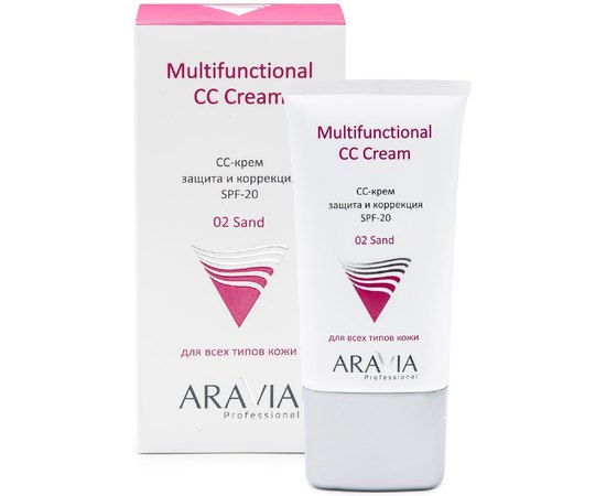 Aravia Professional Multifunctional CC Cream SPF-20 CC-крем захисний, 150 мл, фото _ab__is.image_number.default