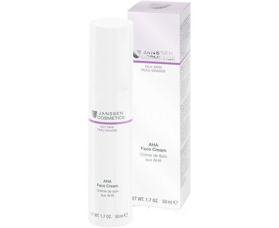 Крем легкий активный с фруктовыми кислотами Janssen Cosmeceutical AHA Face Cream, 50 ml, изображение 3