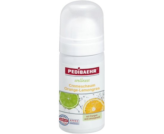 Крем-пена для ног с маслом апельсина и лайма PediBaehr Cremeschaum Orange Lemongrass, изображение 2