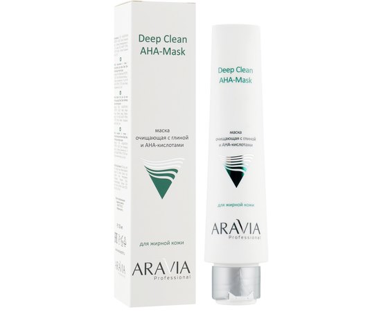 Aravia Professional Deep Clean AHA-Mask Маска очищаюча для обличчя з глиною і AHA-кислотами, 100 мл, фото _ab__is.image_number.default
