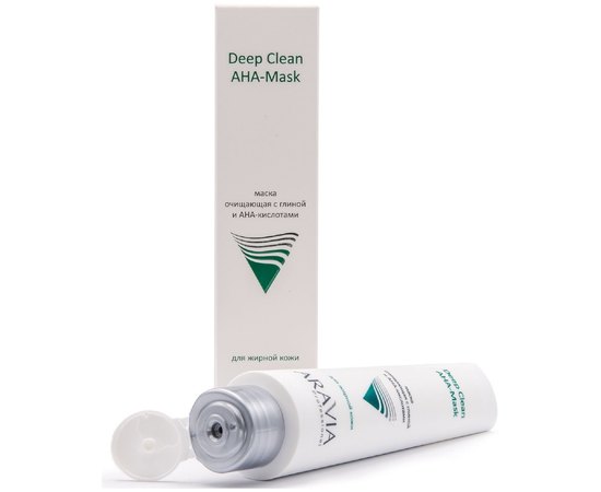 Aravia Professional Deep Clean AHA-Mask Маска очищаюча для обличчя з глиною і AHA-кислотами, 100 мл, фото 