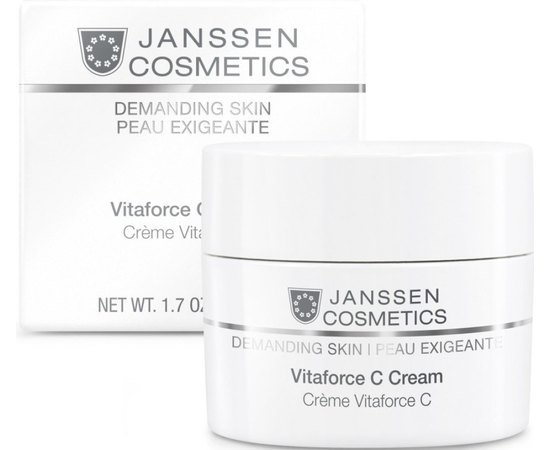 Janssen Cosmeceutical Vitaforce C Cream Регенеруючий крем з вітаміном C, 50 мл, фото 