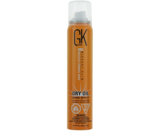 Спрей для блиску волосся з кокосовою олією Global Keratin Dry Oil Shine Spray, 115 ml, фото 