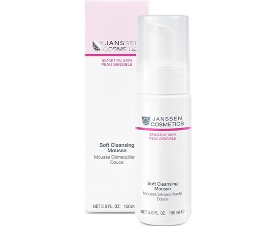 Нежный мусс для умывания Janssen Cosmeceutical Sensitive Skin Soft Cleansing Mousse, 150 ml