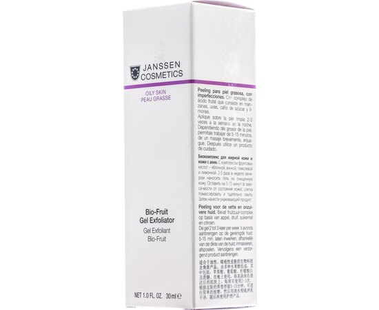 Пилинг-гель с фруктовыми кислотами AHA 20% Janssen Cosmeceutical Bio-fruit Gel exfoliator, 30 ml, изображение 3