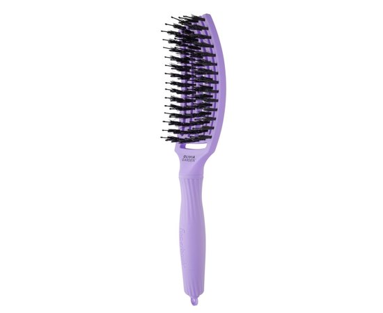 Щітка вигнута продувна з комбінованою щетиною Olivia Garden Finger Brush Bloom Lavender OGID1407, фото _ab__is.image_number.default