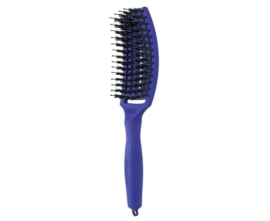 Щетка изогнутая продувная с комбинированной щетиной Olivia Garden Fingerbrush Bloom Tropical Blue OGBFBC-BLU, изображение 2
