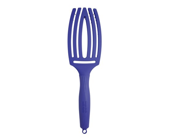 Щетка изогнутая продувная с комбинированной щетиной Olivia Garden Fingerbrush Bloom Tropical Blue OGBFBC-BLU, изображение 3
