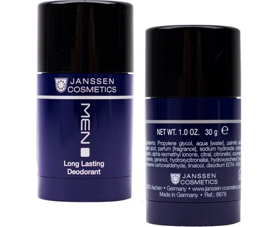 Janssen Cosmeceutical Men Long Lasting Deodorant Дезодорант тривалої дії, 30 мл, фото _ab__is.image_number.default