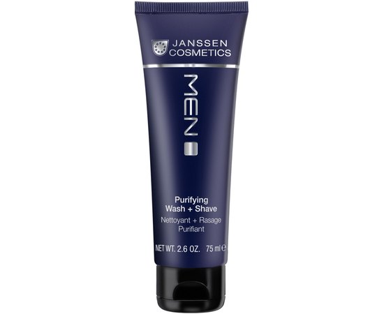 Janssen Cosmeceutical Men Purifying Wash + Shave Гель для душа і гоління, 75 мл, фото 