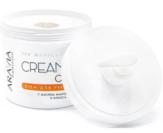 Крем для рук с маслом кокоса и манго Aravia Professional, 550 ml, изображение 3