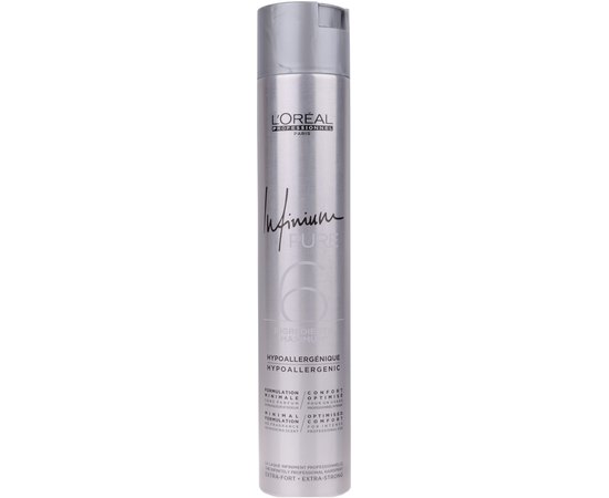 L'oreal Professionnel Infinium Pure Extra Strong Hairspray Лак екстрасильної фіксації без запаху, 500 мл, фото 