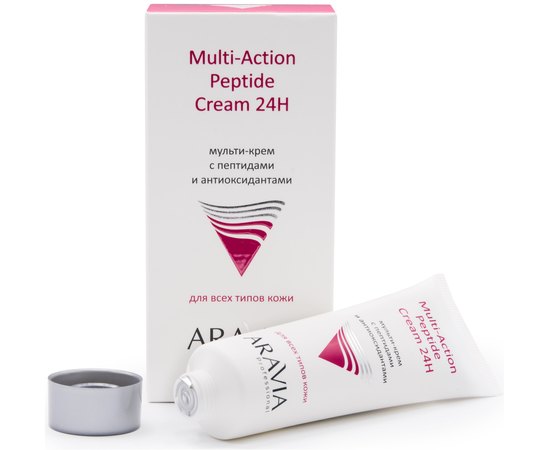 Aravia Professional Multi-Action Peptide Cream Мульти-крем з пептидами і антиоксидантним комплексом для обличчя, 50 мл, фото 