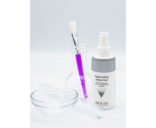Регенерирующий пилинг с азелаиновой кислотой Aravia Professional Regenerating Azelaic, 150 ml, изображение 7