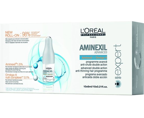 Средство против выпадения волос с Аминексилом L'Oreal Professionnel Aminexil Advanced, 10x6 ml