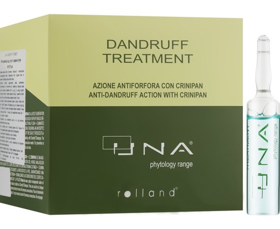 Rolland UNA Dandruff treatment - Комплекс від сухої та жирної лупи, 12 * 10 мл, фото 