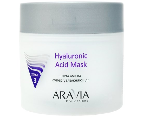 Крем-маска супер увлажняющая Aravia Professional Hyaluronic Acid Mask, 300 ml, изображение 2