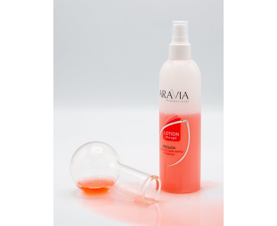 Aravia Professional Лосьйон для підготовки шкіри перед депіляцією з екстрактами м'яти і берези, 300 мл, фото _ab__is.image_number.default