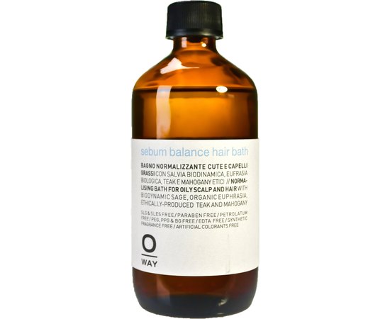 Шампунь для волос нормализирующий Rolland Oway Rebalancing Sebum Balance Hair Bath, 50 ml, изображение 2