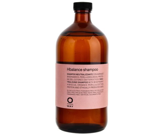 Шампунь для волос при использовании щелочных средств Rolland Oway Hbalance shampoo, 950 ml