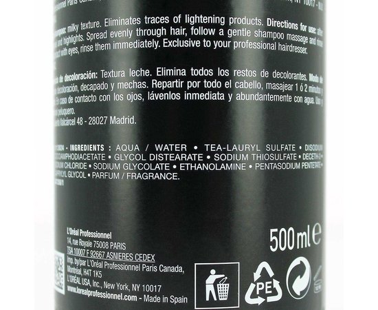 Шампунь после осветления волос L'Oreal Professionnel Blond Studio Shampoo, 500 ml, изображение 3
