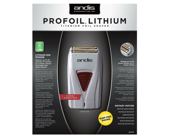 Шейвер аккумуляторный Andis Shaver TS-1, изображение 5