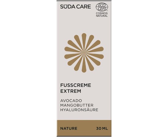 Крем для ног Extrem с маслами плодов манго, авокадо и какао Suda, изображение 2