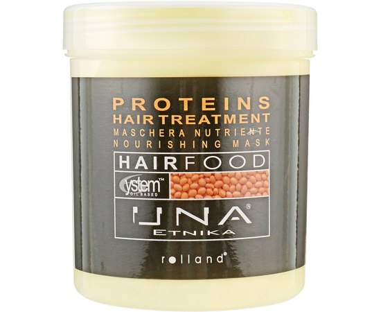 Rolland UNA Hair Food Proteins Hair Treatment - Протеїни. Маска для живлення, 1000 мол, фото 