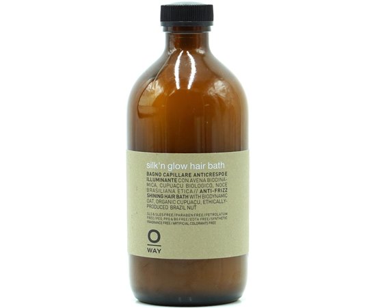 Шампунь для волос с анти-фриз эффектом Rolland Oway Silk'N'Glow Hair Bath, изображение 2