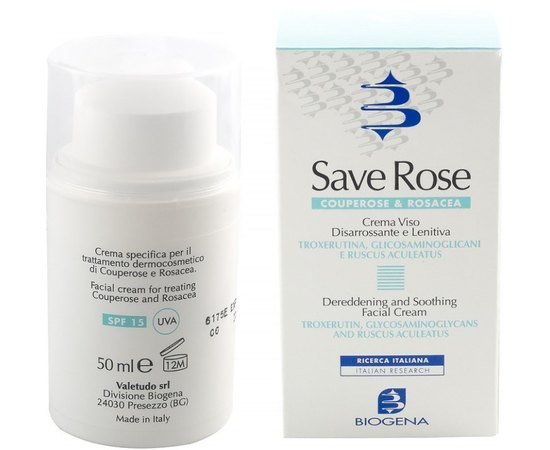 Biogena Save Rose SPF15 Денний крем для шкіри з куперозом, 50 мл, фото _ab__is.image_number.default