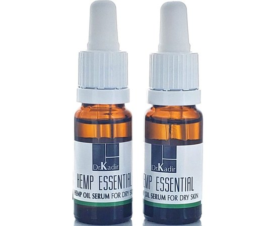 Масло-сыворотка с экстрактом каннабиса для сухой кожи Dr. Kadir Hemp Essential Oil Serum for Dry Skin, 2x10 ml, изображение 3