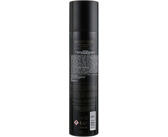 Мусс для волос сильной фиксации T-LAB Professional Velvet Flex Hair Strong.