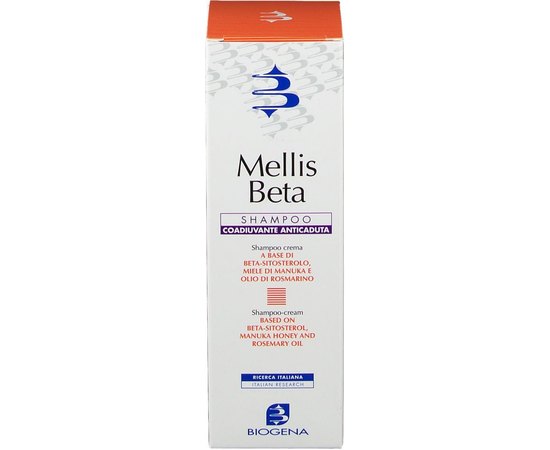 Шампунь лечебно-профилактический от выпадения волос Biogena Mellis Beta Shampoo, 200 ml, изображение 6