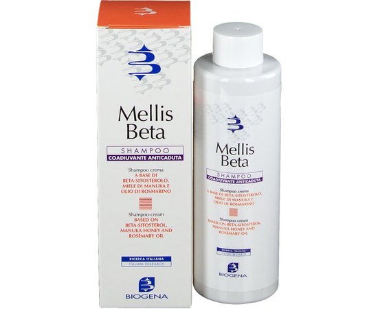 Шампунь лечебно-профилактический от выпадения волос Biogena Mellis Beta Shampoo, 200 ml
