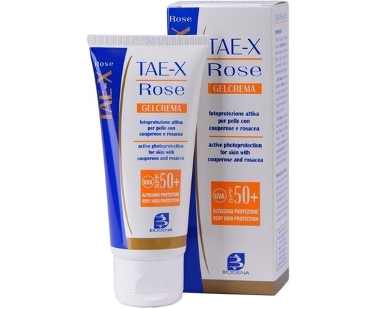 Солнцезащитный крем для гиперчувствительной кожи Biogena Tae X Rose 50+ (SPF80), 60 ml