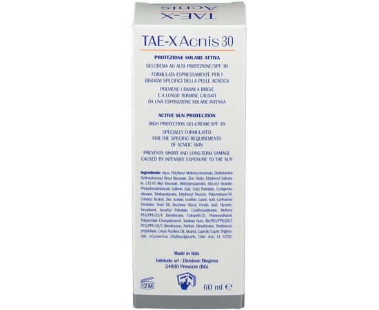 Солнцезащитный крем для жирной кожи и кожи с акне SPF30 Biogena Tae X Acnis, 60 ml, изображение 4