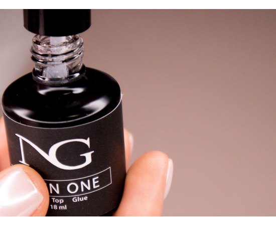 Средство 3 в 1 клей/база/топ NG All in One, 18 ml, изображение 10